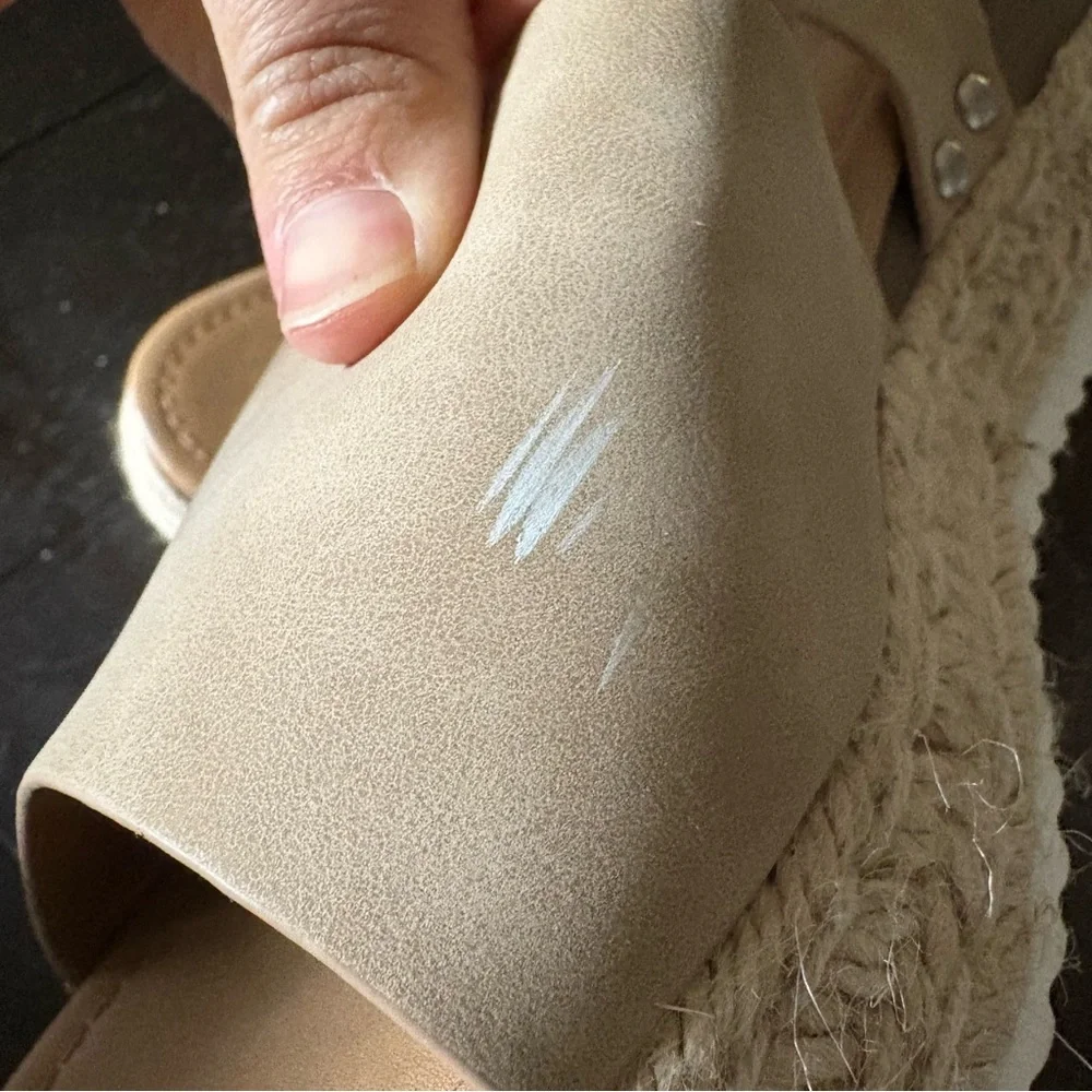 Coconuts by Matisse Open Toe Ankle Strap Espadrille Sandals Neutral Summer 10M‎